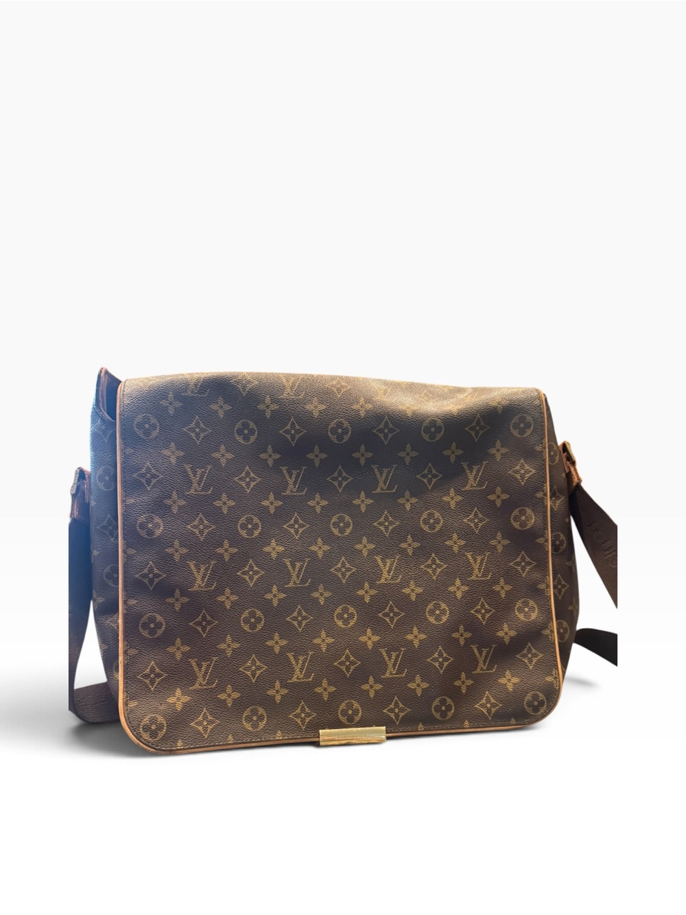 Louis Vuitton Monogram Messenger Laptop Bag - Brown & Tan